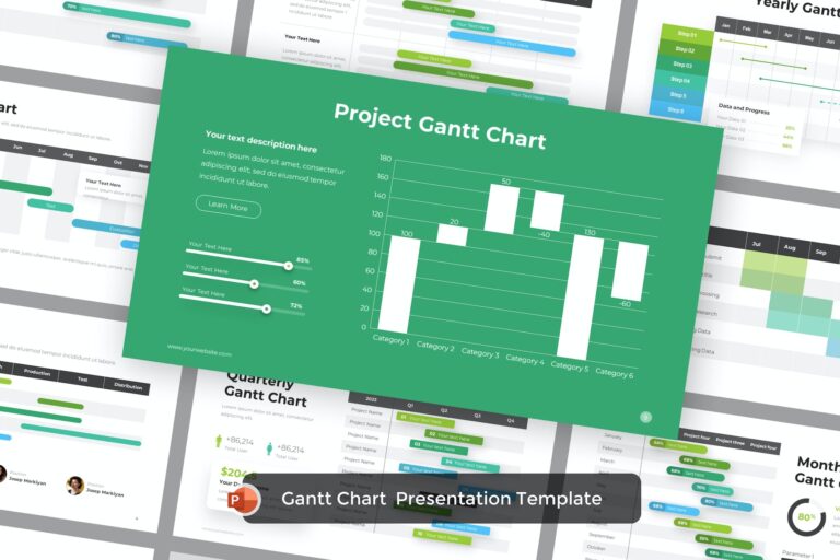 10 Best Gantt Chart PowerPoint Templates For Project Planning Theme Junkie