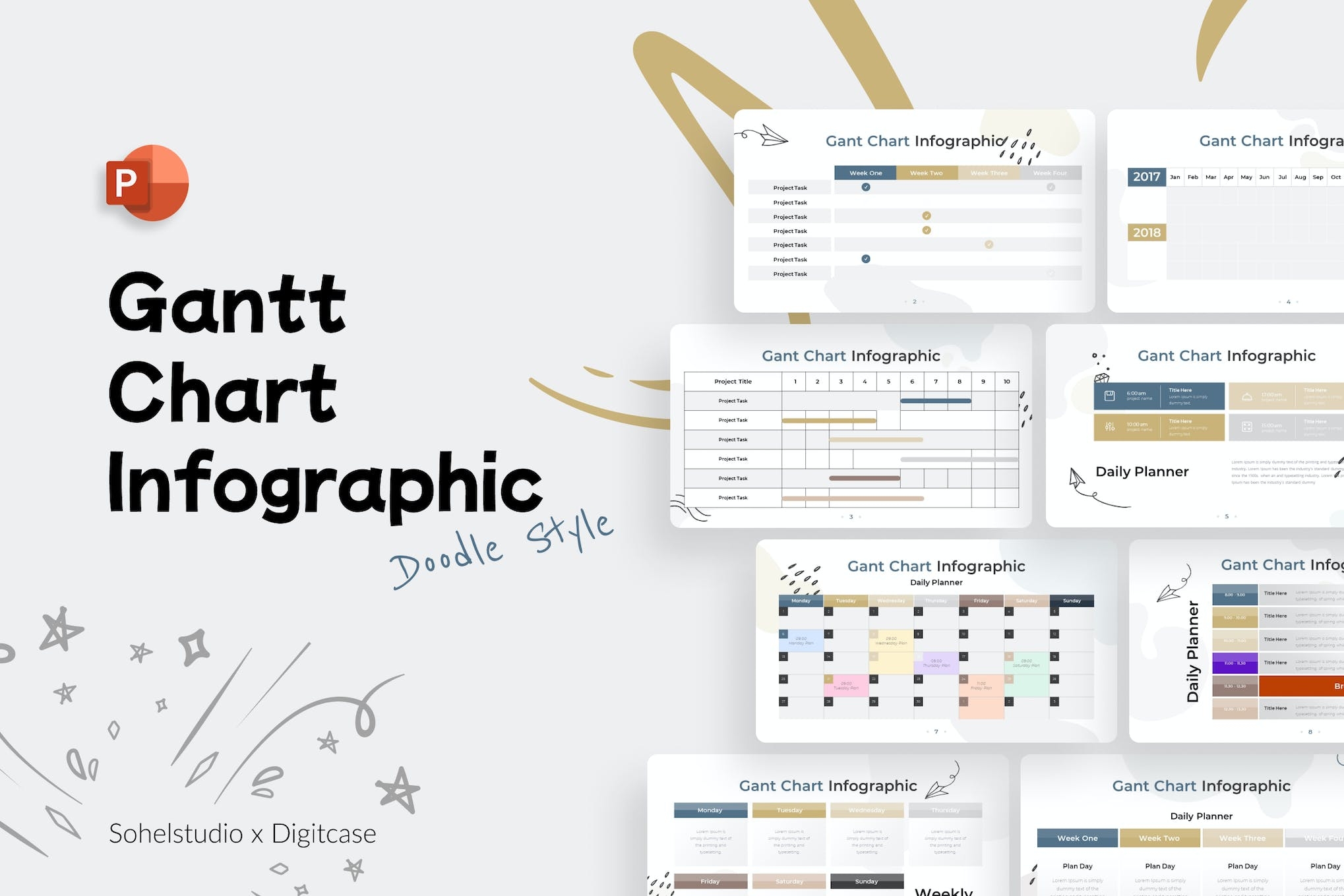 10 Best Gantt Chart PowerPoint Templates For Project Planning Theme Junkie