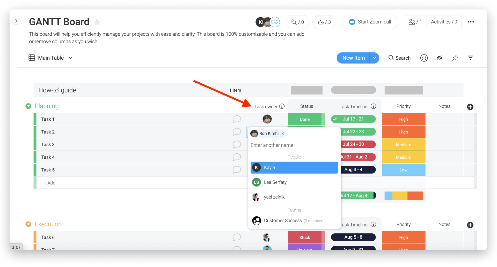 Monday Gantt Chart Monday Gantt Chart