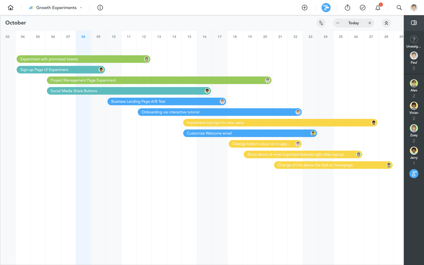 Gantt Chart For Ecommerce Website