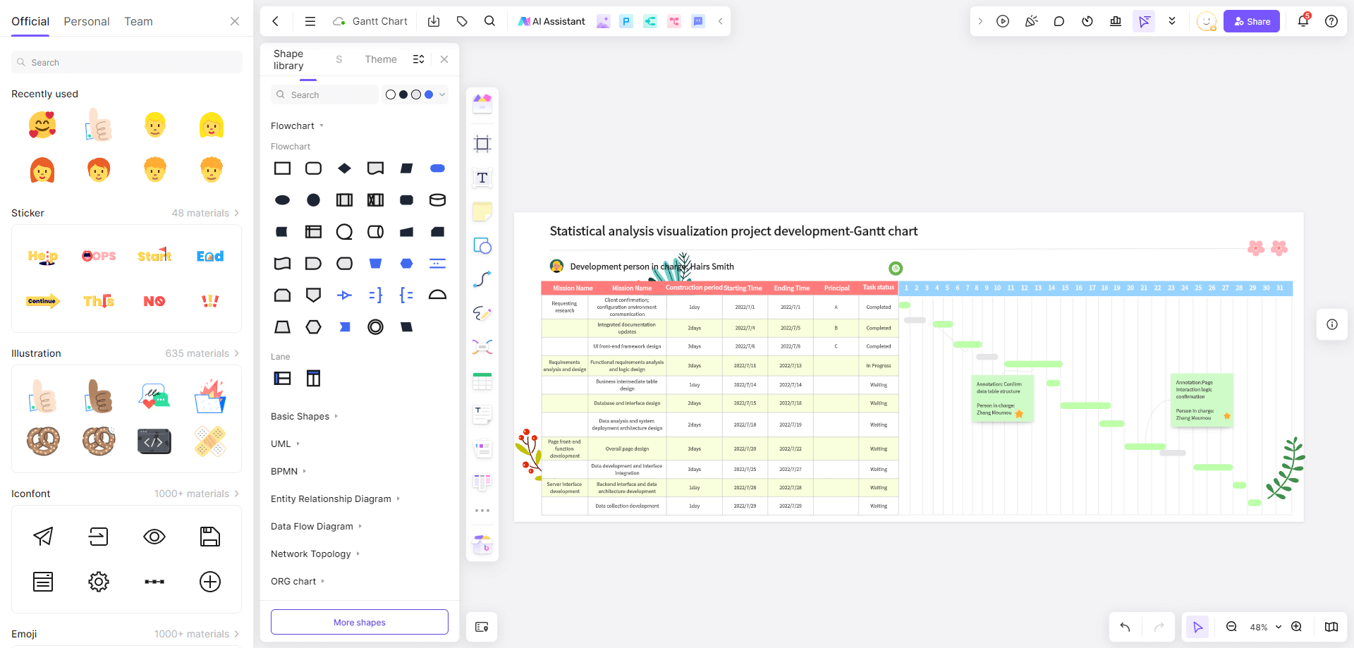 Online Gantt Chart Builder