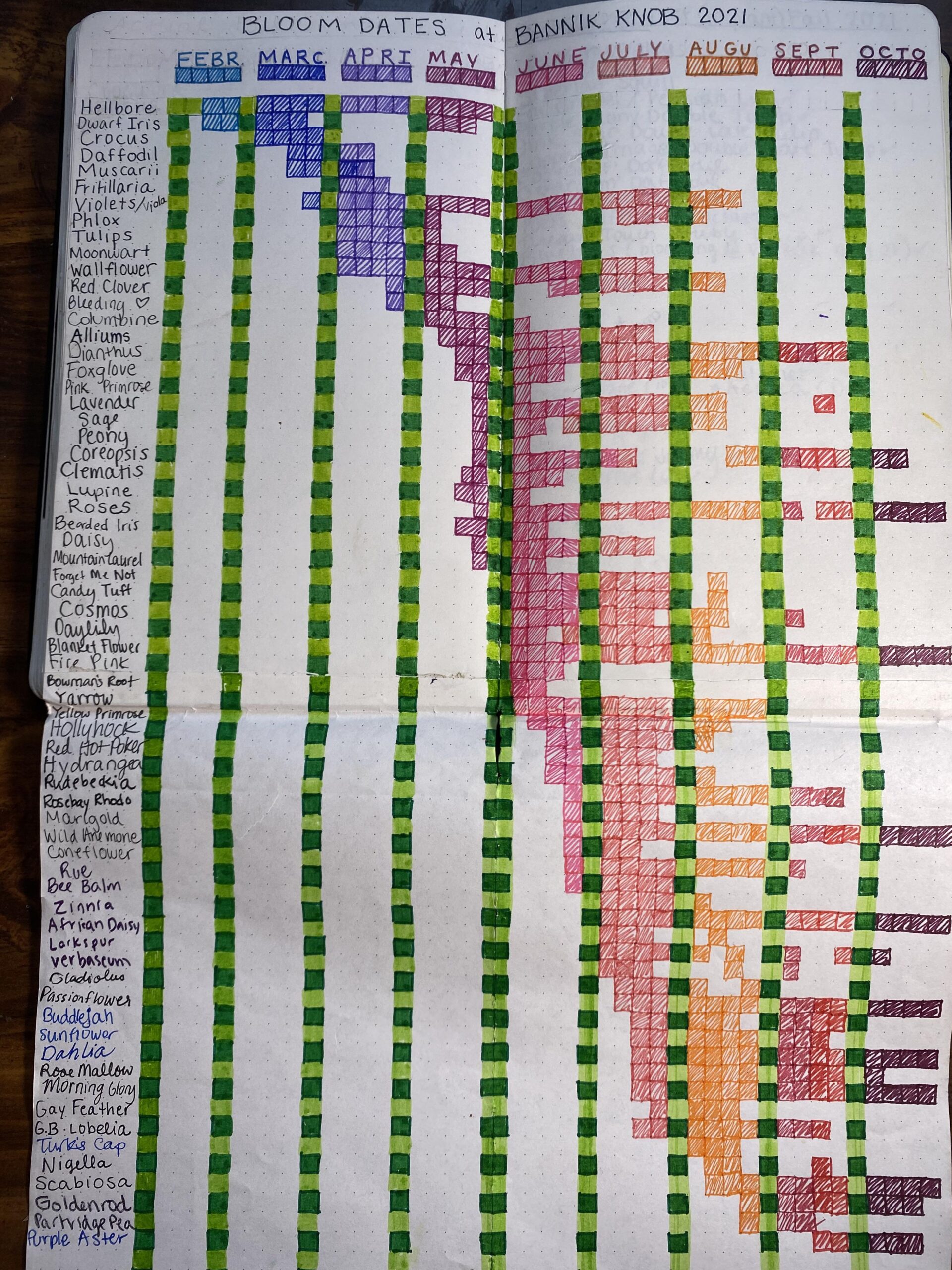 A Gantt Chart Of Bloom Times What A Cool Tool R LandscapeArchitecture A Gantt Chart Of Bloom Times What A Cool Tool R LandscapeArchitecture