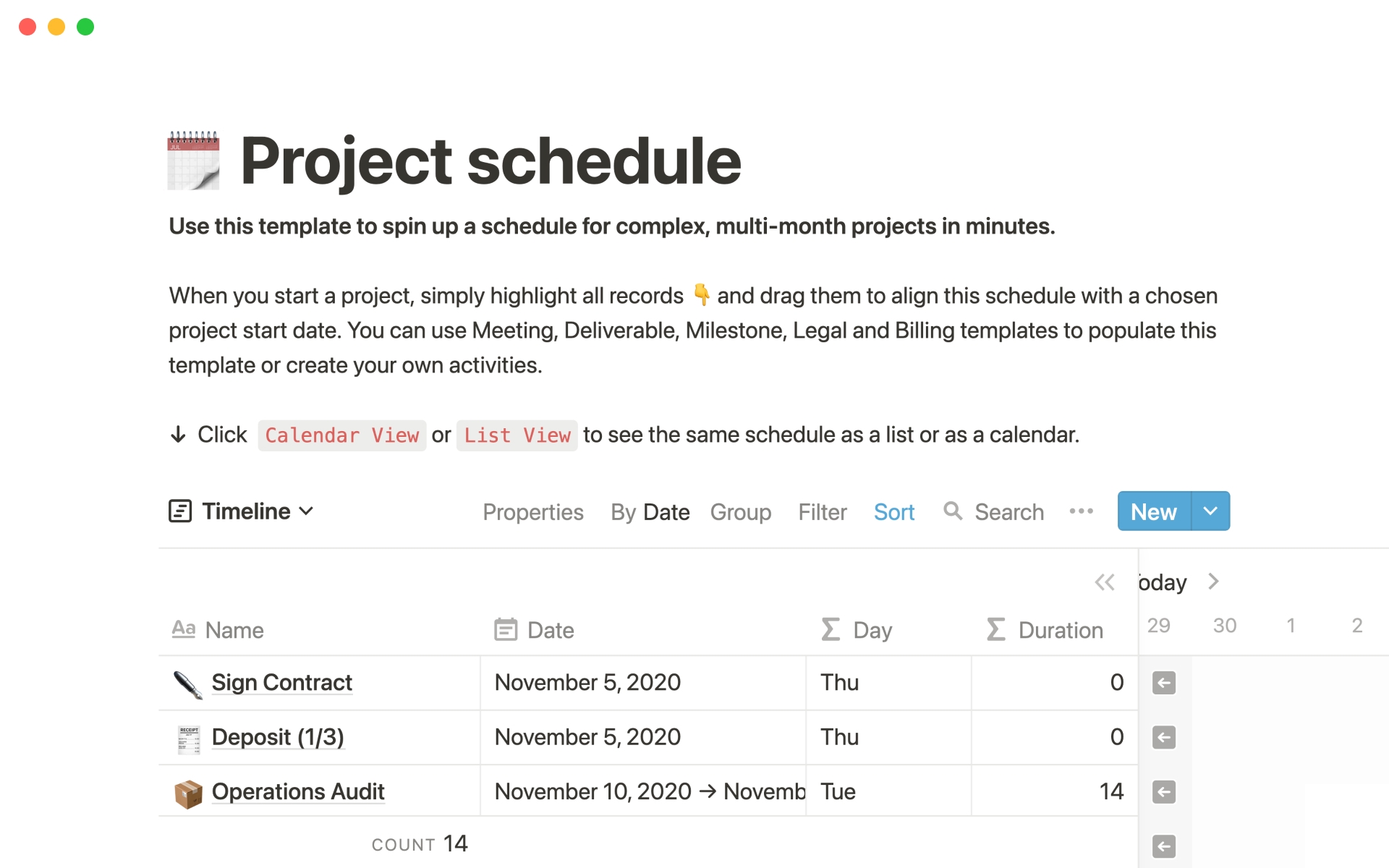 Gantt Chart In Notion