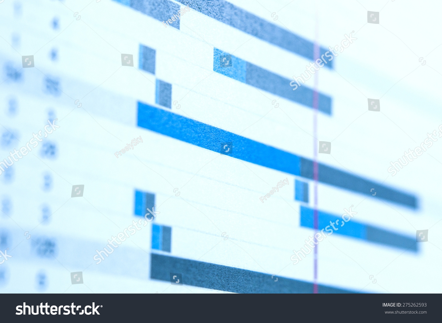 Blur Project Gantt Chart Background Stock Photo 275262593 Shutterstock