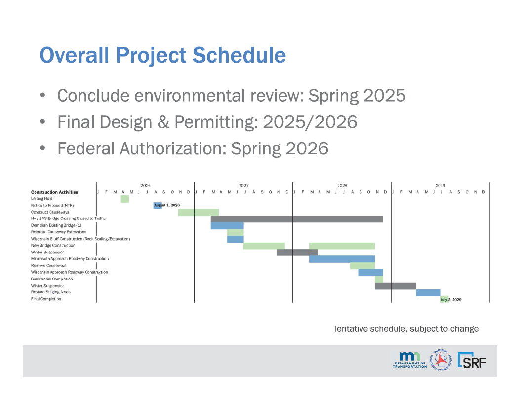 Bridge 243 Closure Information Osceola Wisconsin