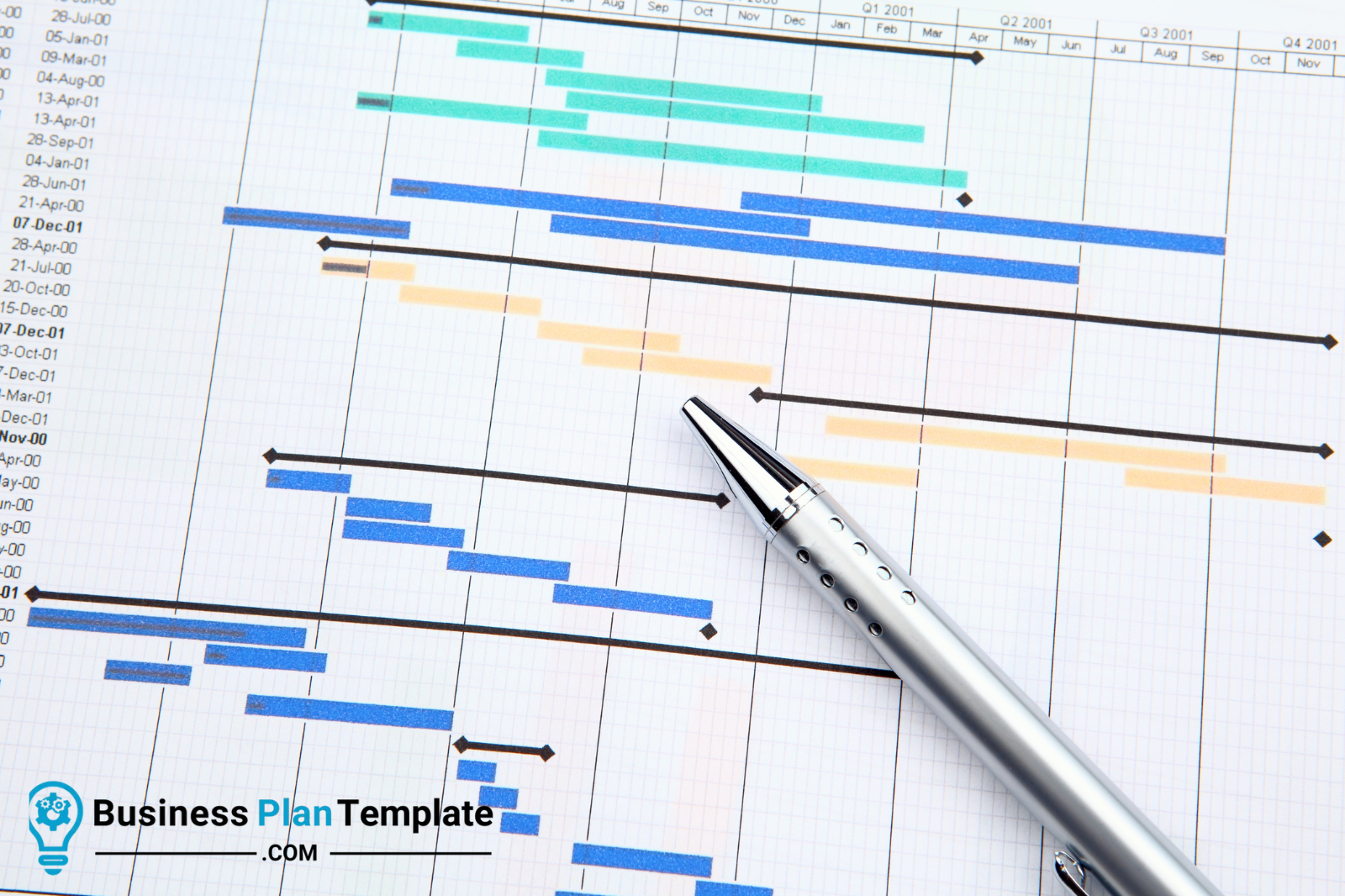 Business Plan Gantt Chart