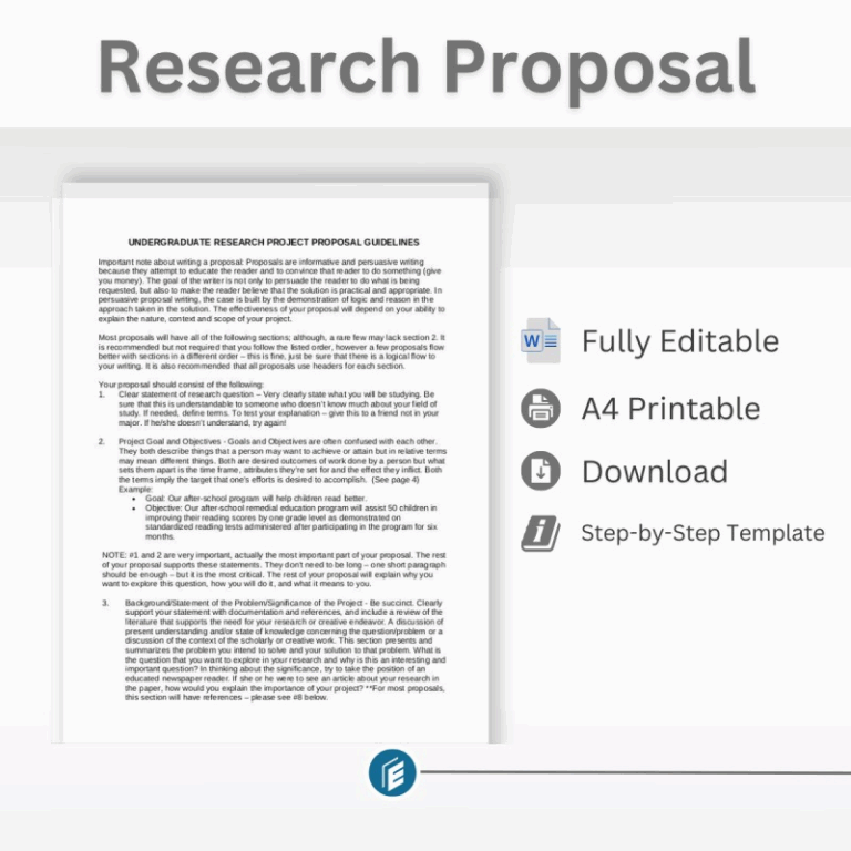 Buy Research Proposal Step By Step Template Gantt Chart By Hausaly EduTravels On Selar