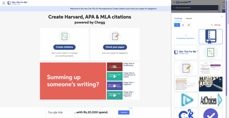 Cite This For Me Harvard APA MLA Reference Generator Curateit