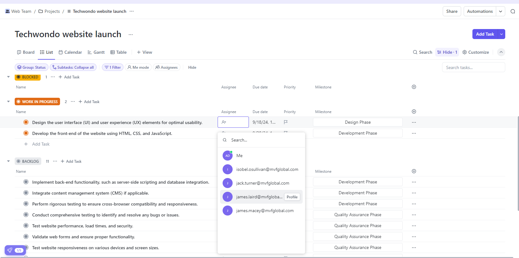 Clickup Gantt Chart Review