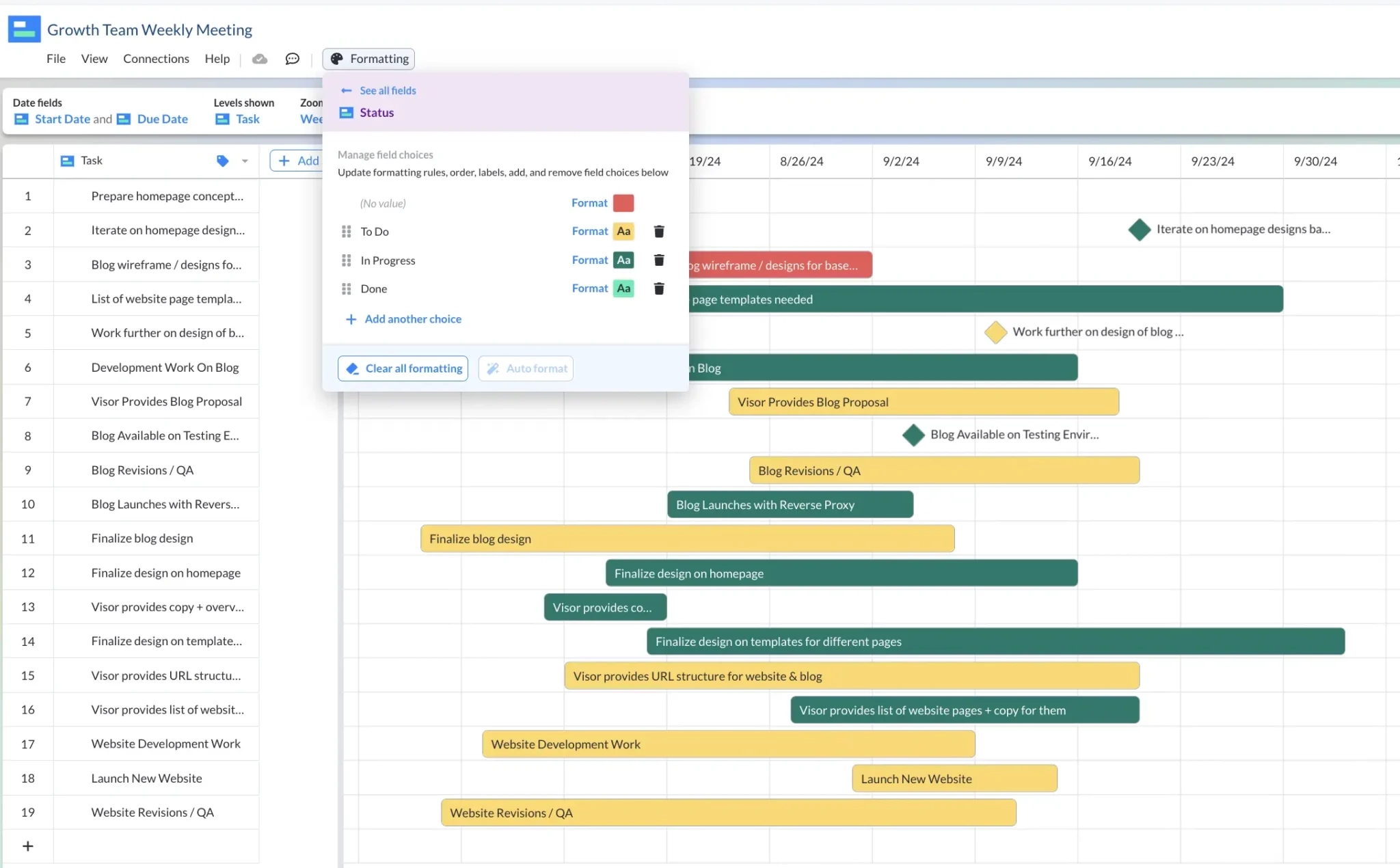 Color Presets U0026 Tips For Color Coding Gantt Charts