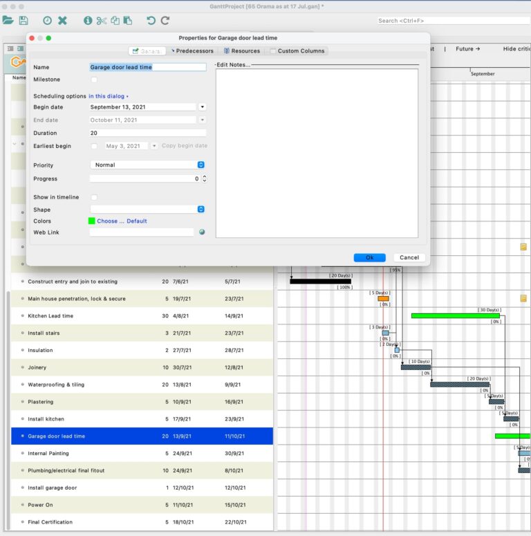 Colour Coding Tasks Based On Roles GanttProject Desktop Support 