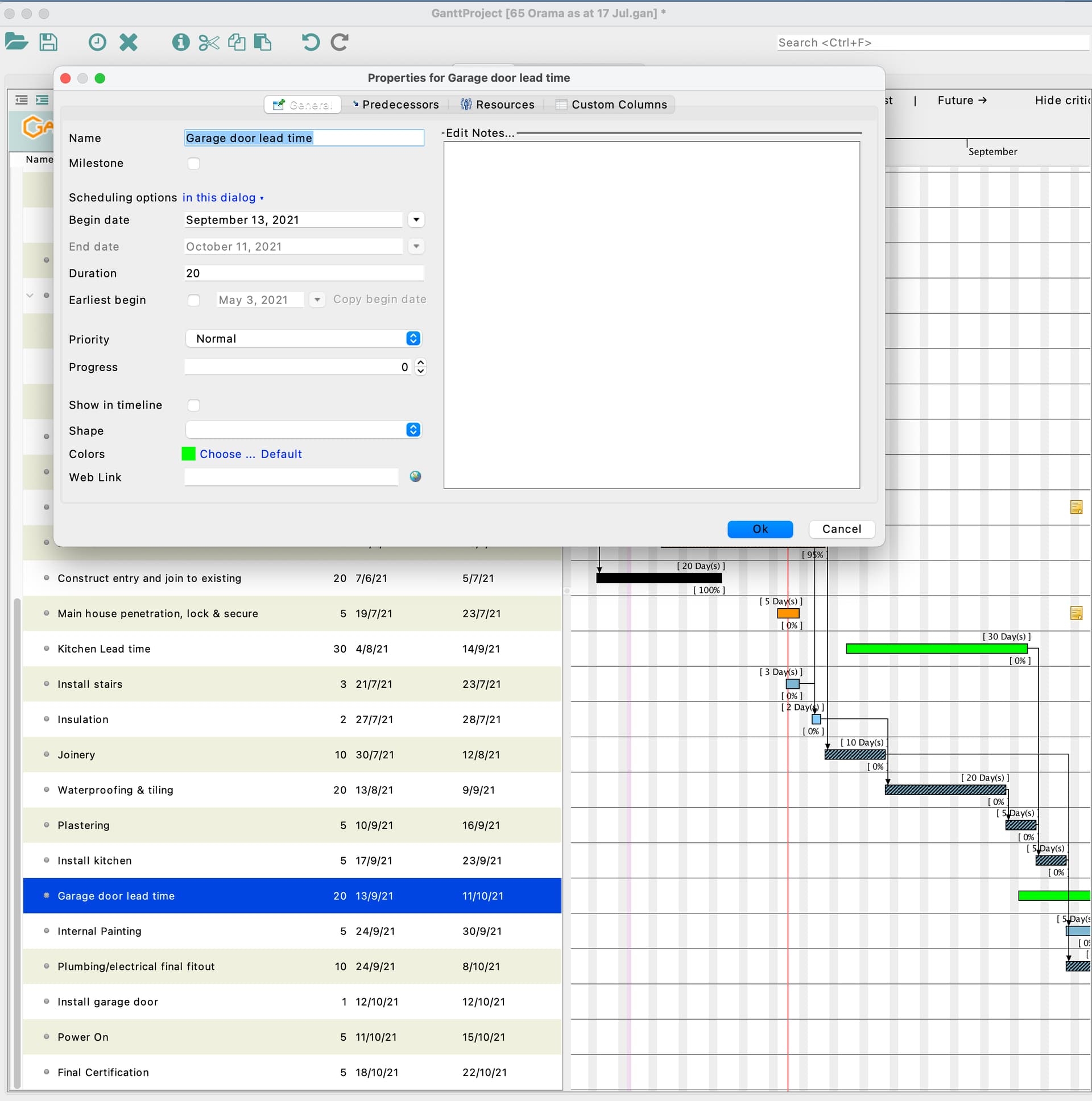Colour Coding Tasks Based On Roles GanttProject Desktop Support 