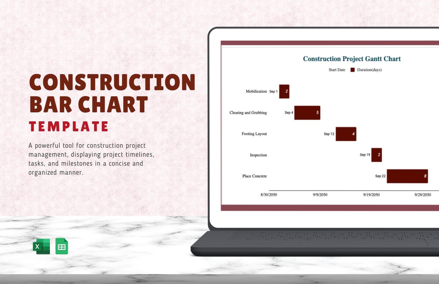 Bar Gantt Chart Construction