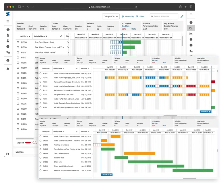 Construction Schedule Gantt Chart SmartPM