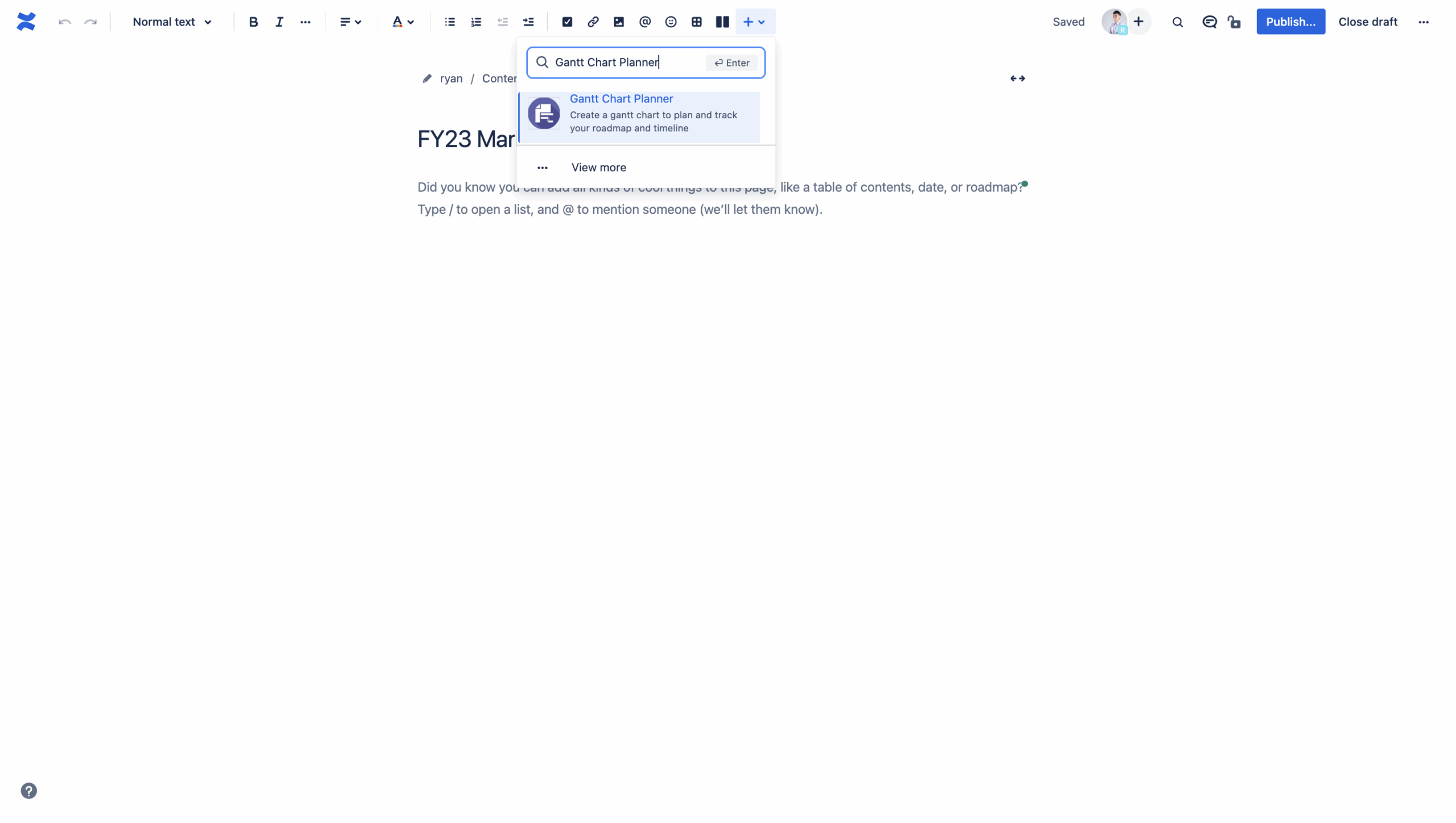 Creating Gantt Charts In Confluence Free Template Inside Ricksoft Inc 