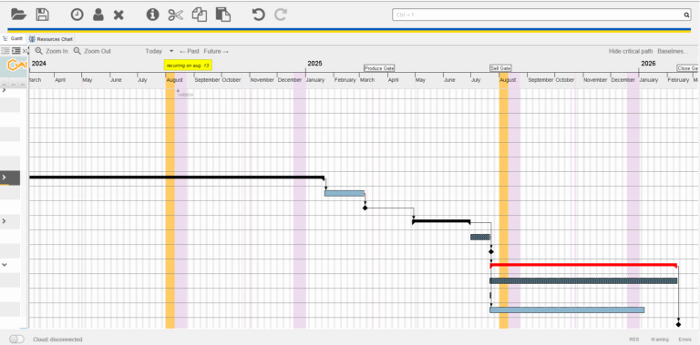 Critical Path Not Shown On Certain Tasks GanttProject Desktop 