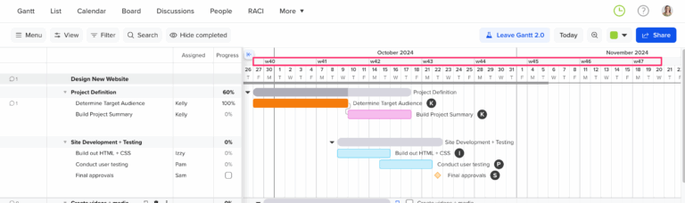 Displaying Week Numbers Getting Started With TeamGantt