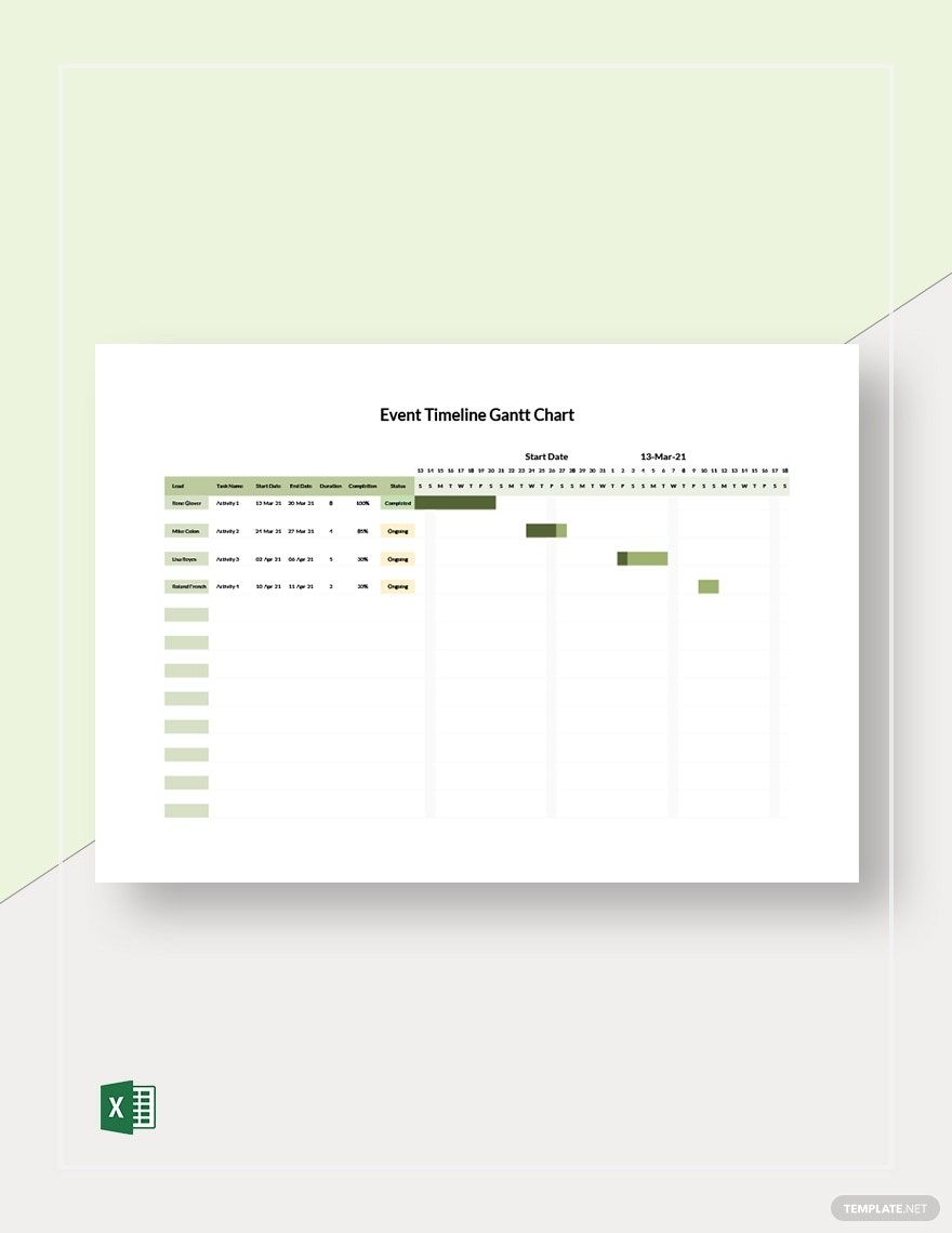 Dissertation Timeline Gantt Chart Template In Excel Google Sheets Download Template
