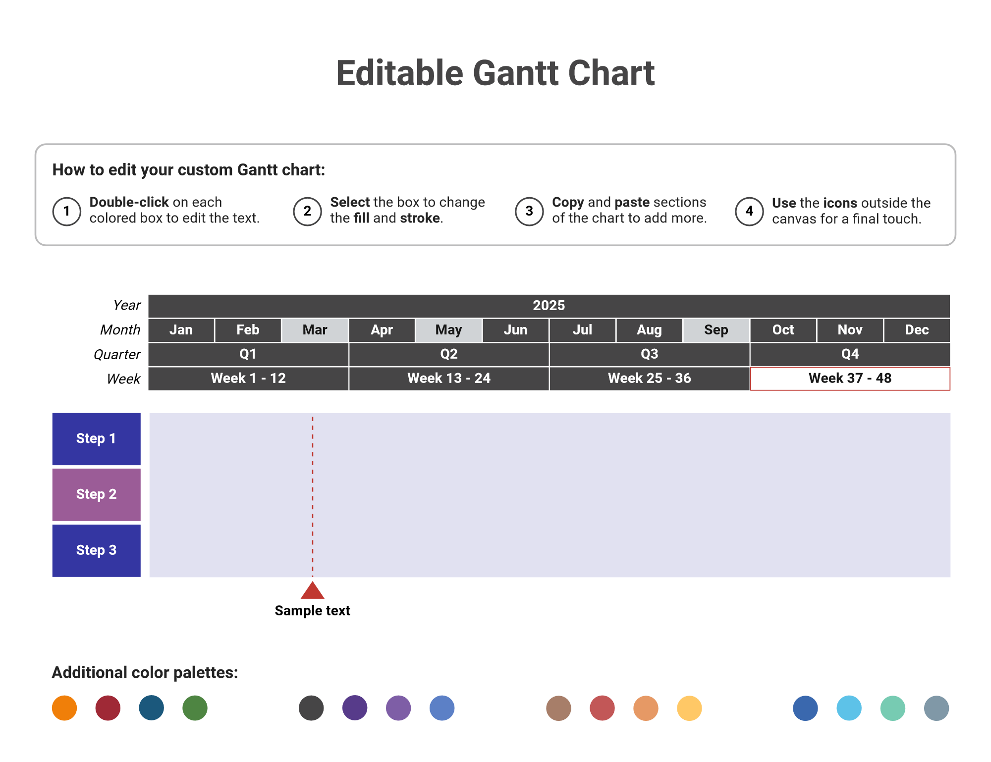 Color Palette For Gantt Chart