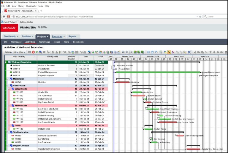 Editing Relationship Lines In Primavera P6 EPPM s Gantt Chart
