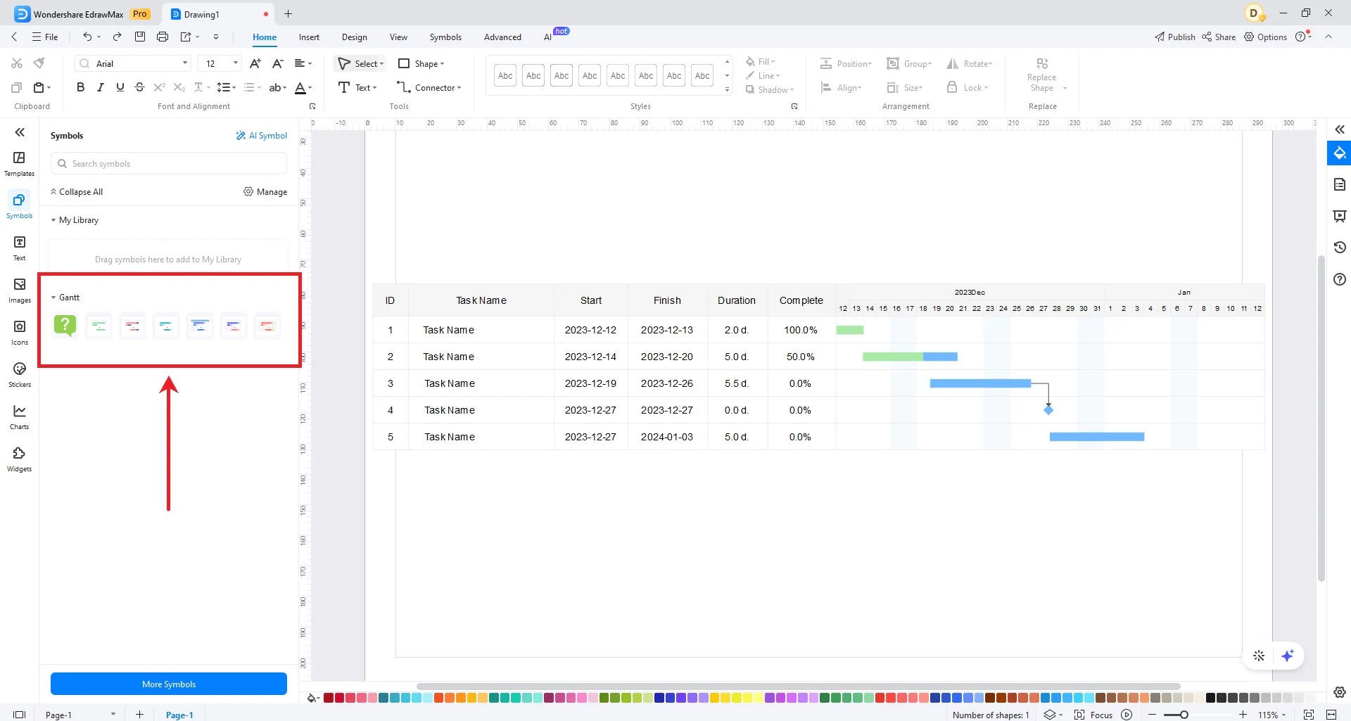 Gantt Chart Visio Gantt Chart Visio