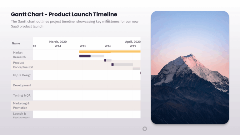 Efficient Gantt Chart Slide Templates Presentations ai