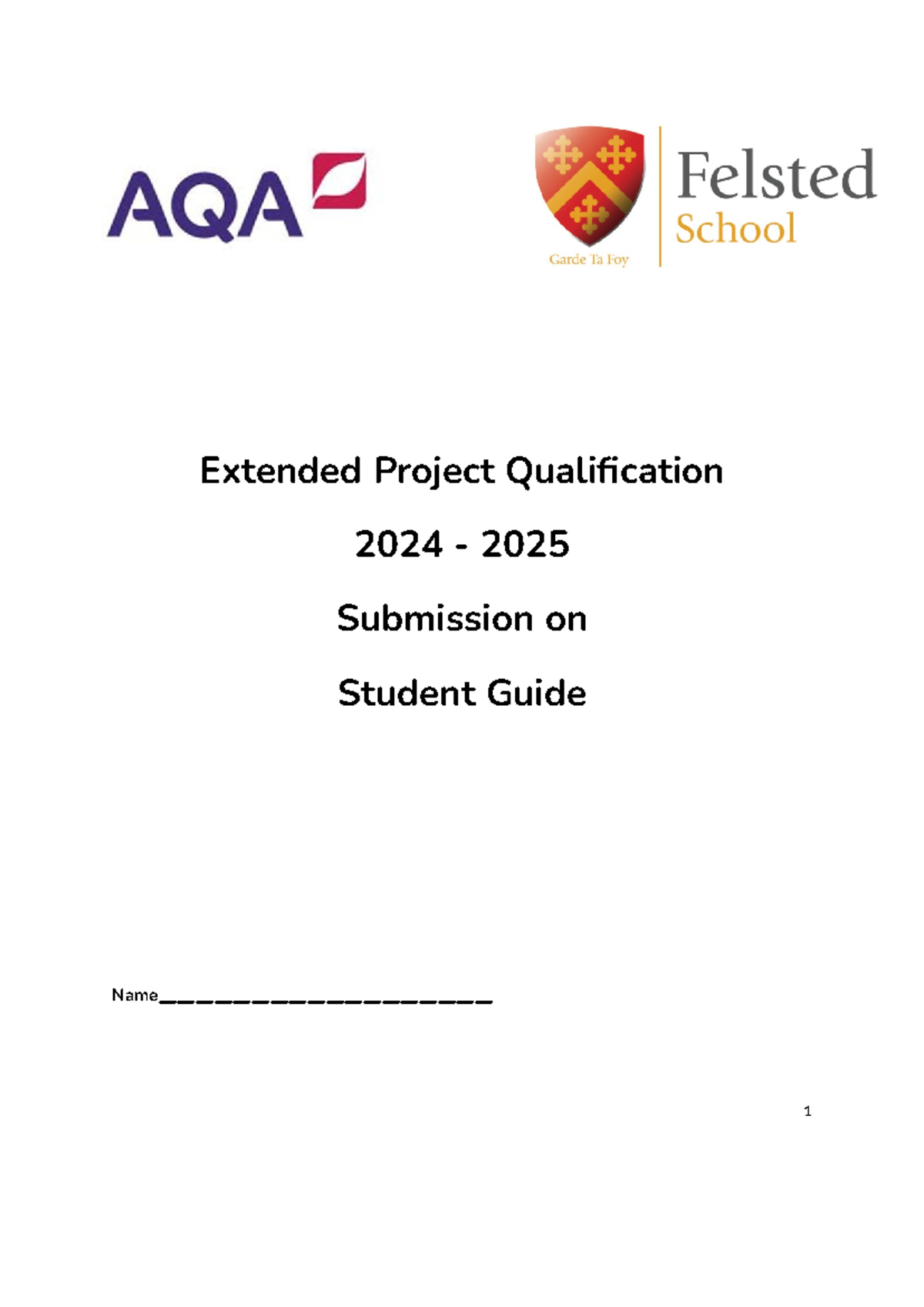 EPQ Student Guide 2024 2025 Essential Information For Success Studocu