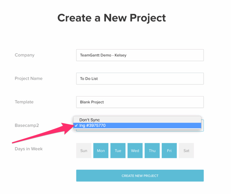 Establishing Sync With Basecamp 2 TeamGantt Support