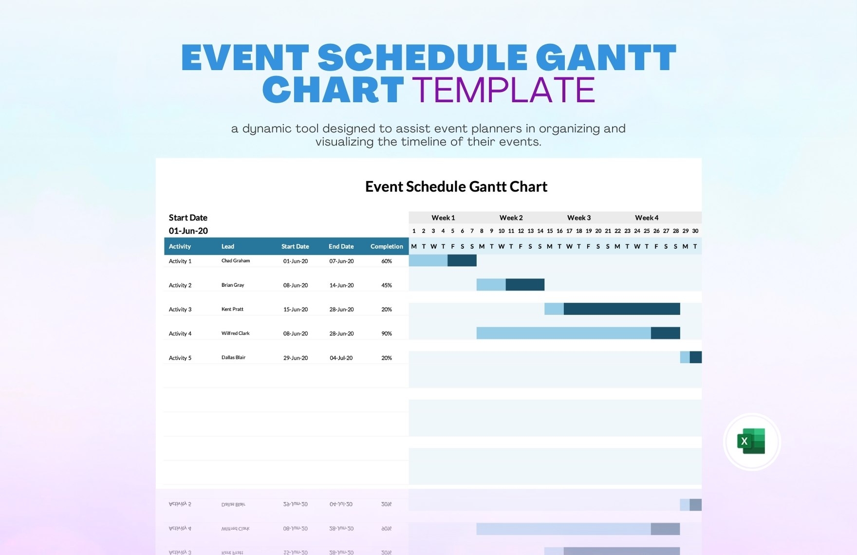 Event Planning Gantt Chart Template Event Planning Gantt Chart Template