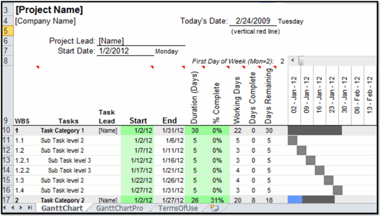 Excel Spreadsheets Help Gantt Chart Template Pro Giveaway Contest