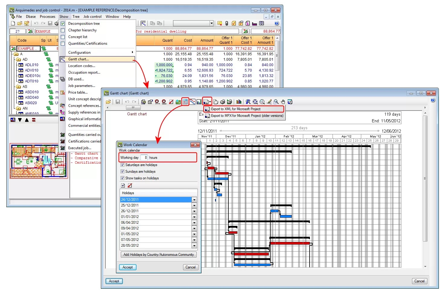 Gantt Chart With Calendar