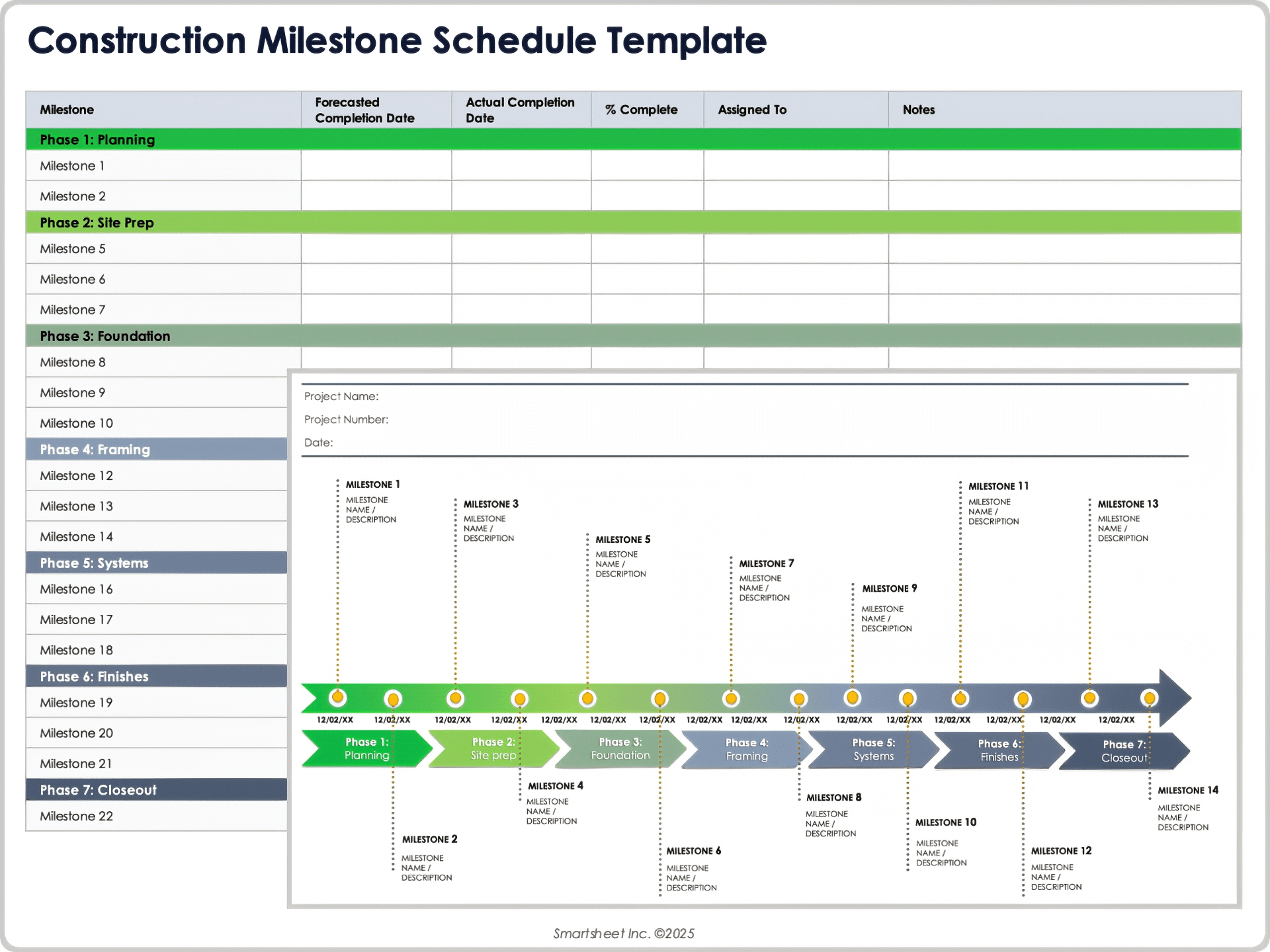 Residential Home Construction Gantt Chart Example
