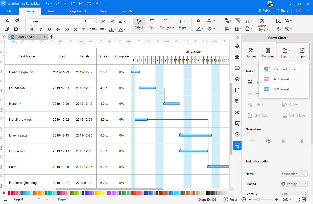 Free Gantt Chart Templates For Word PowerPoint PDF