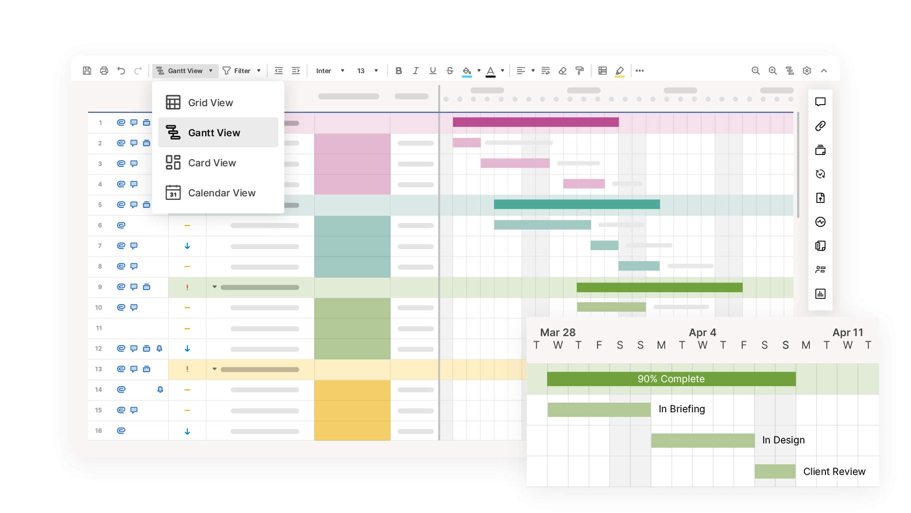 Smartsheet Gantt Chart