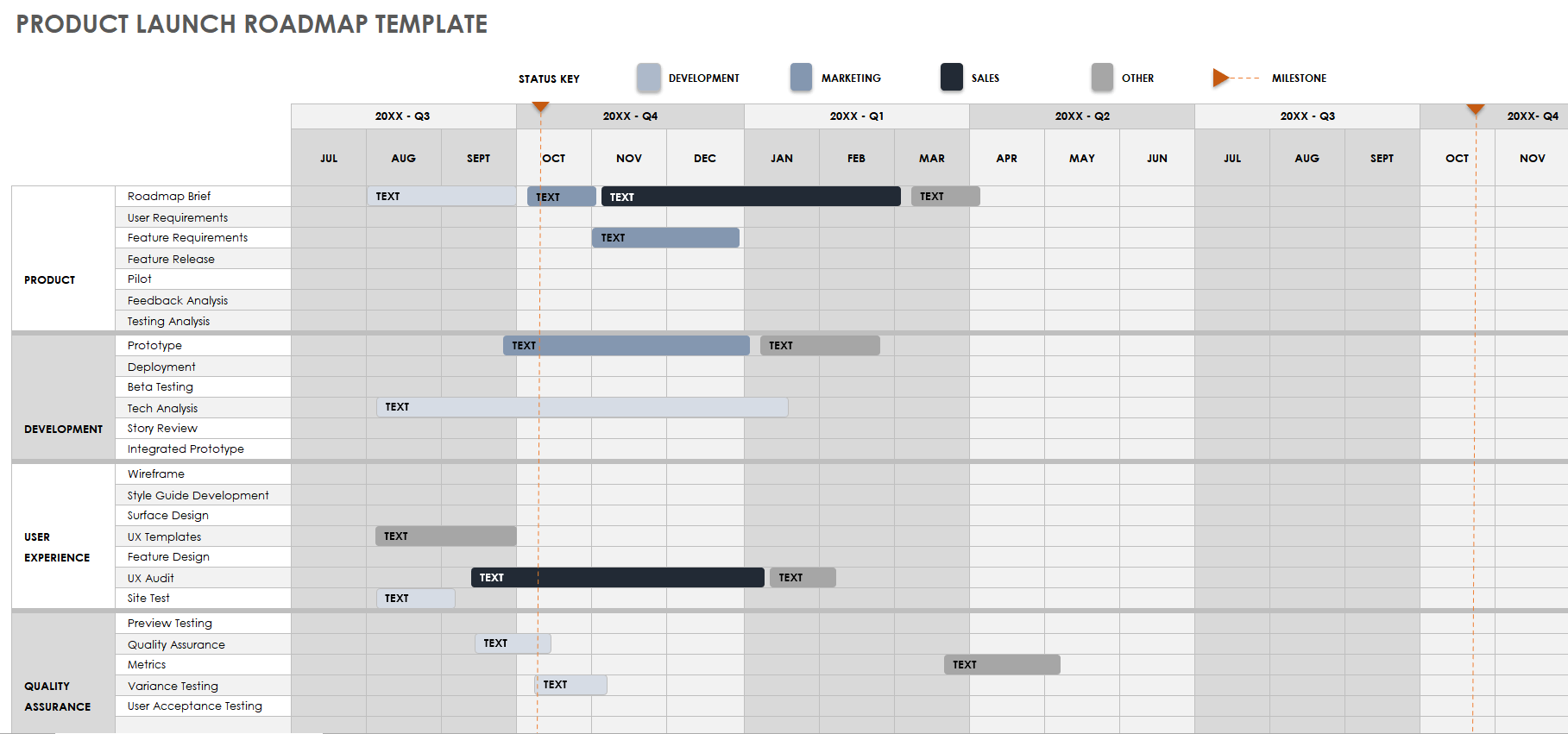 Gantt Chart For Product Launch