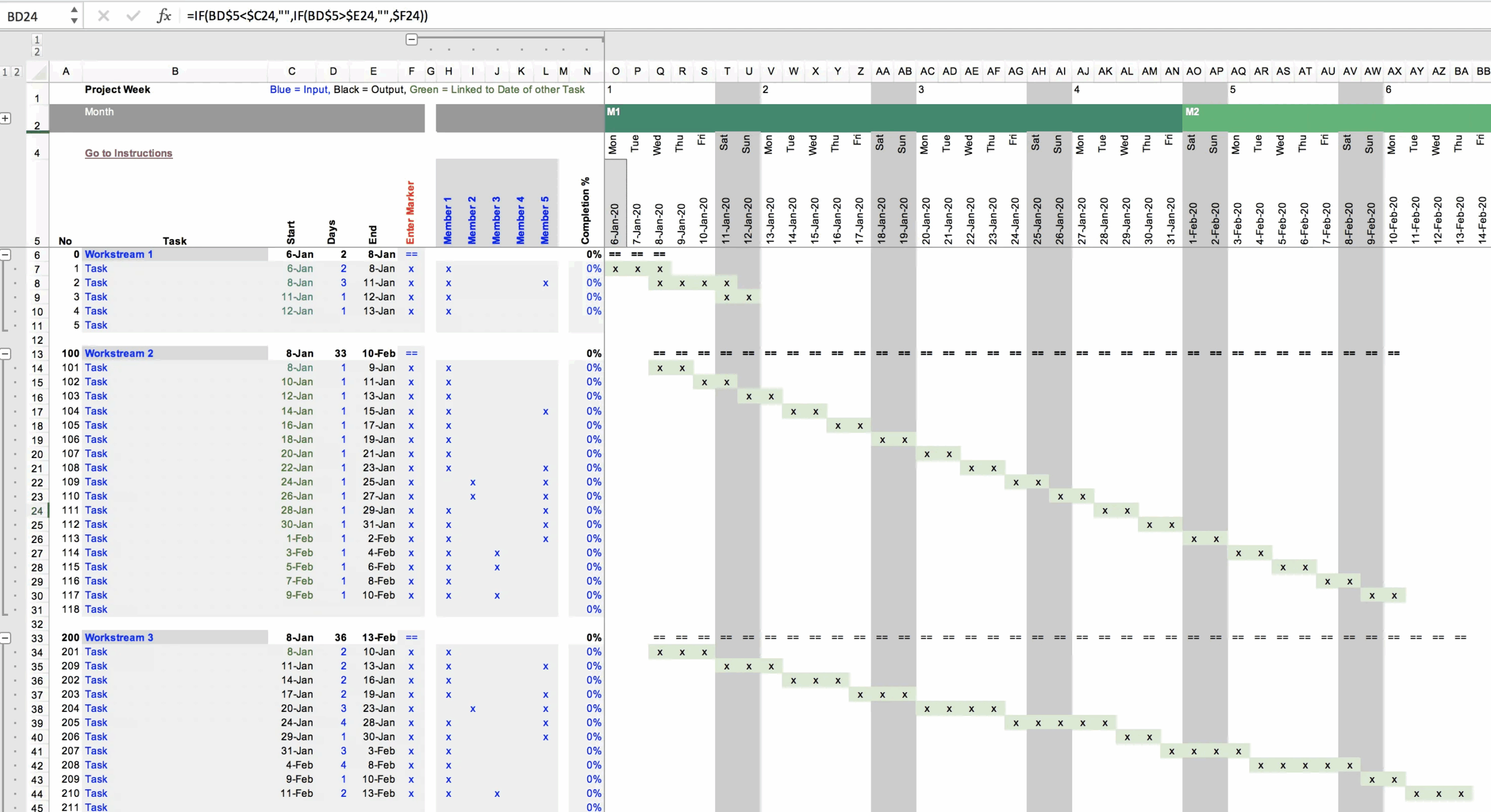 Gantt Chart Filetype Xlsx