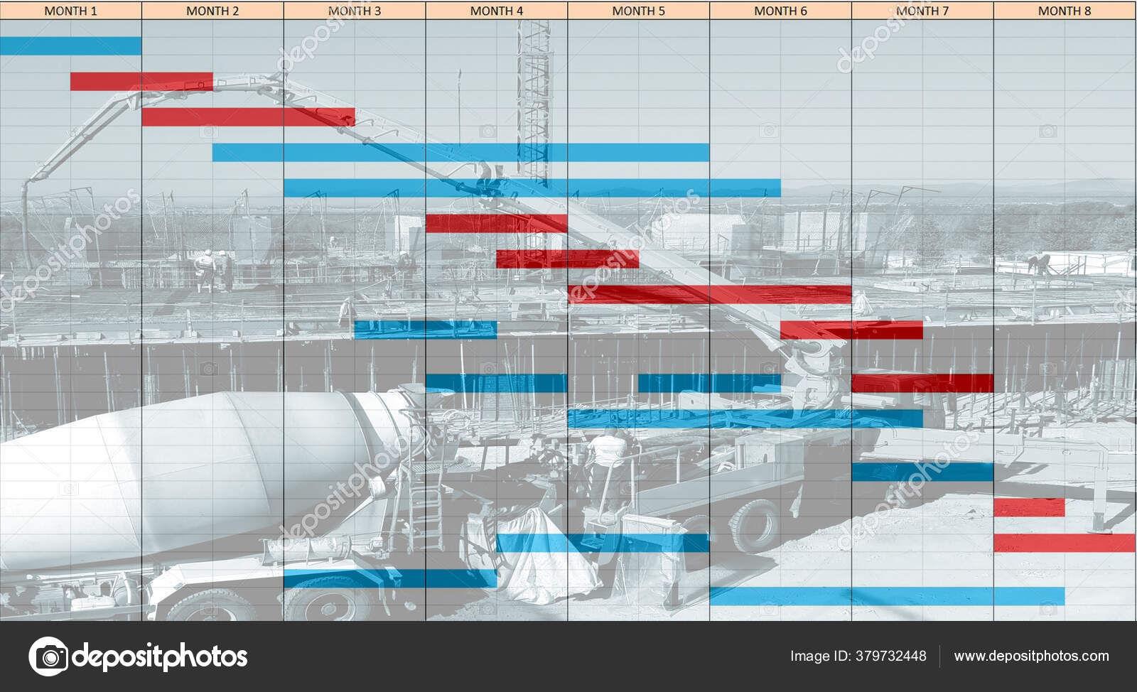 Free Supraphonic Gantt Construction