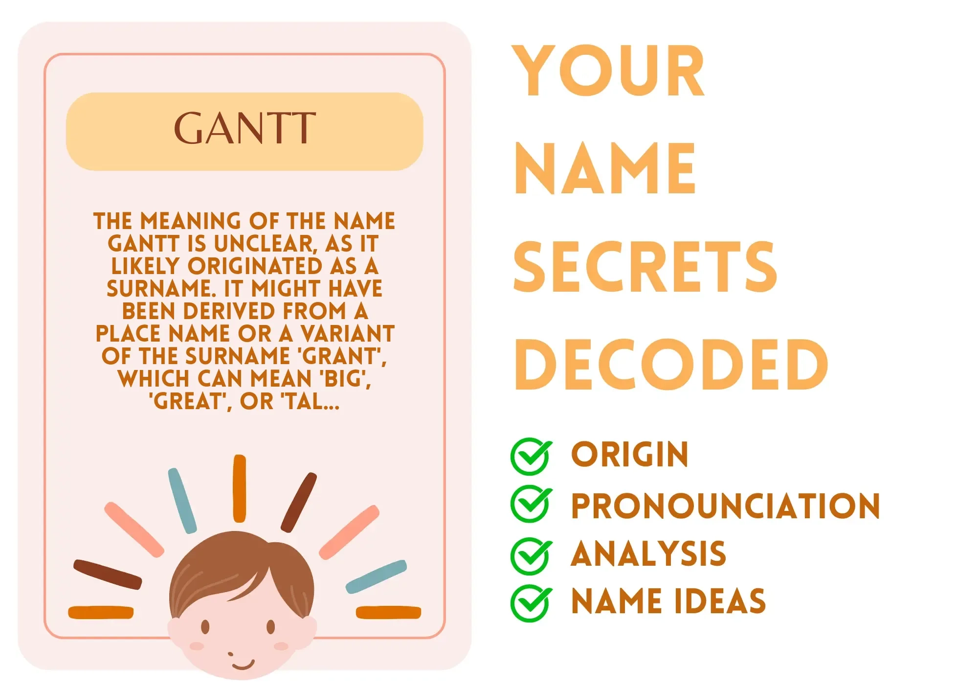 Gantt Boy Name Meaning And Pronunciation