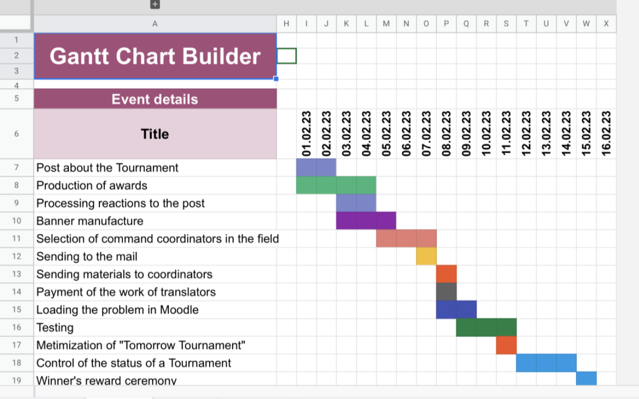 Gantt Chart Builder Google Workspace Marketplace