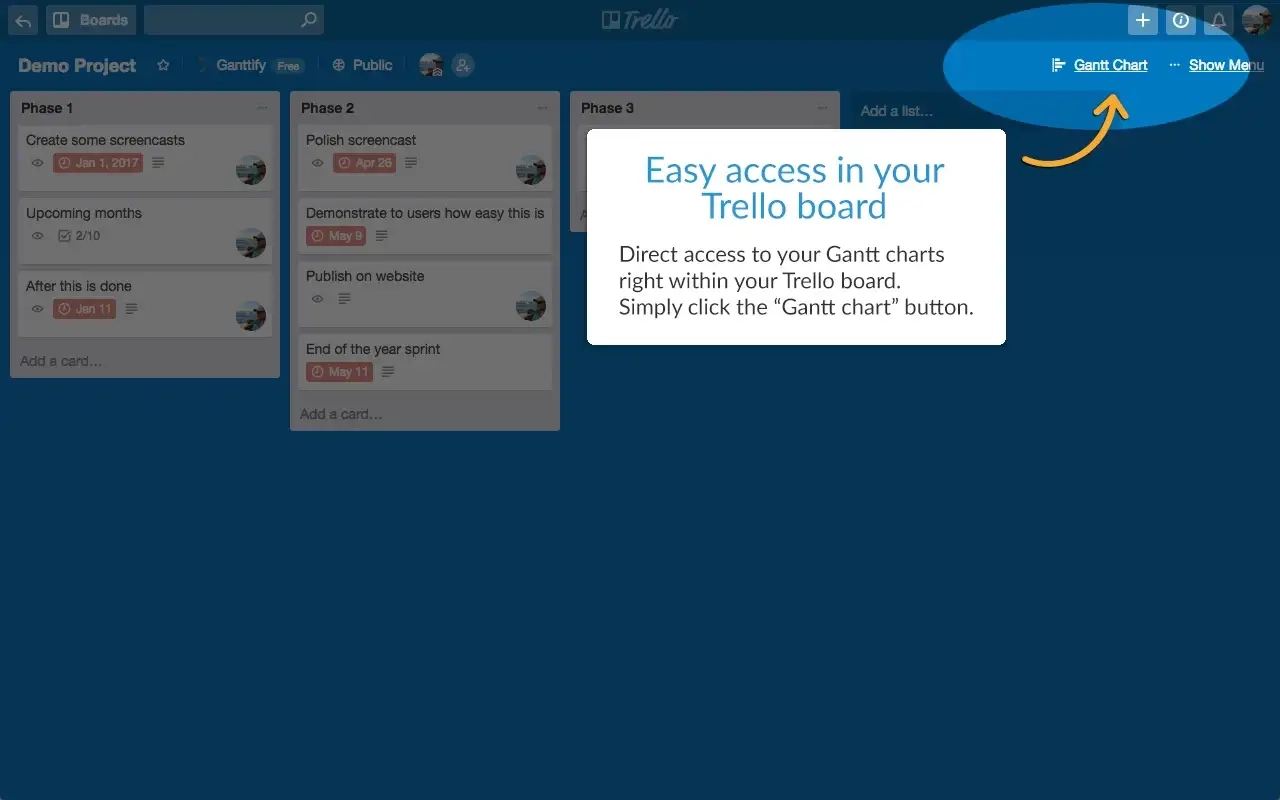 Gantt Chart For Trello Browser Extension Now Available Ganttify Blog Gantt Chart For Trello Browser Extension Now Available Ganttify Blog