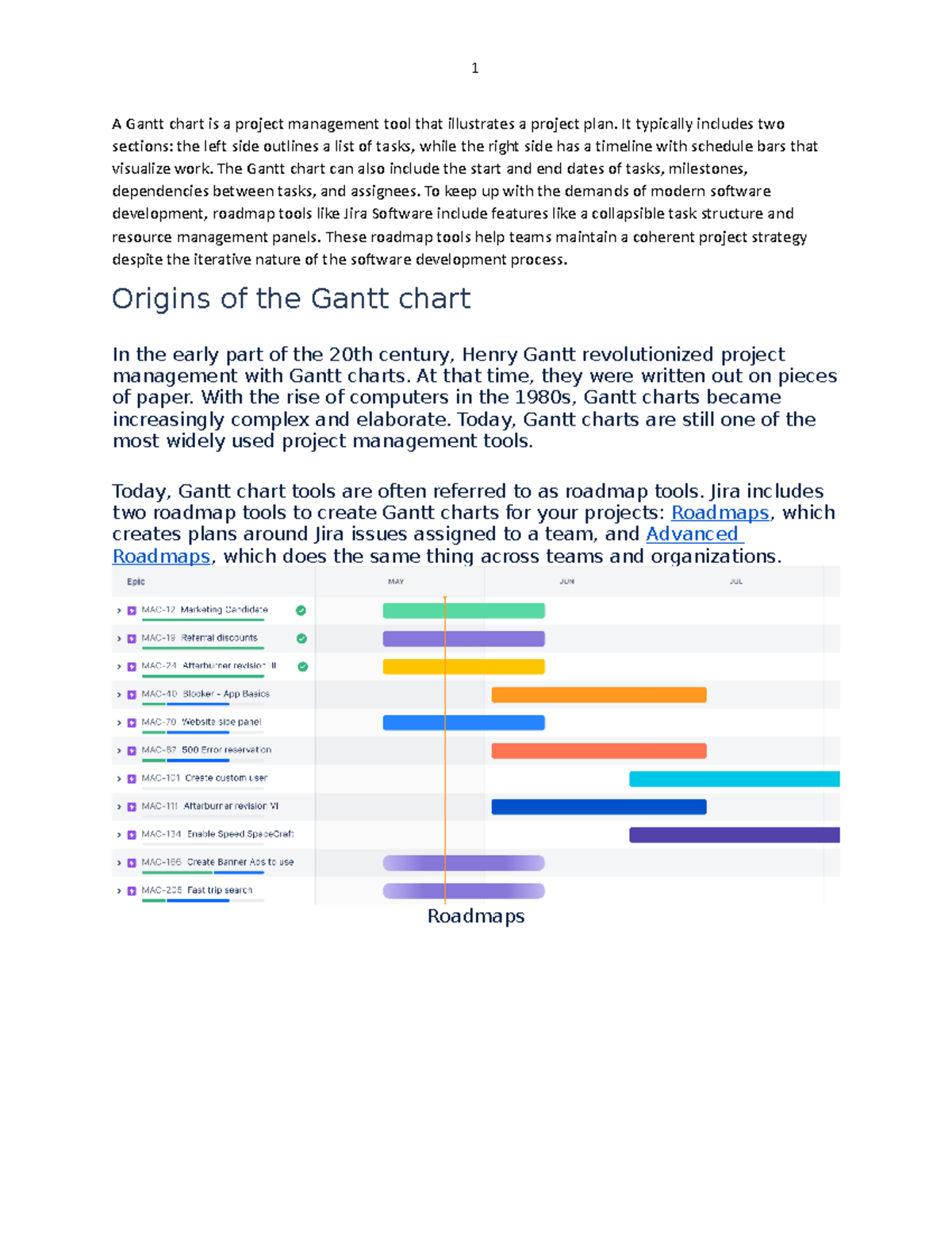 Gantt Chart Is A Project Management Tool That Illustrates A Project Plan It Typically Includes Two Studocu