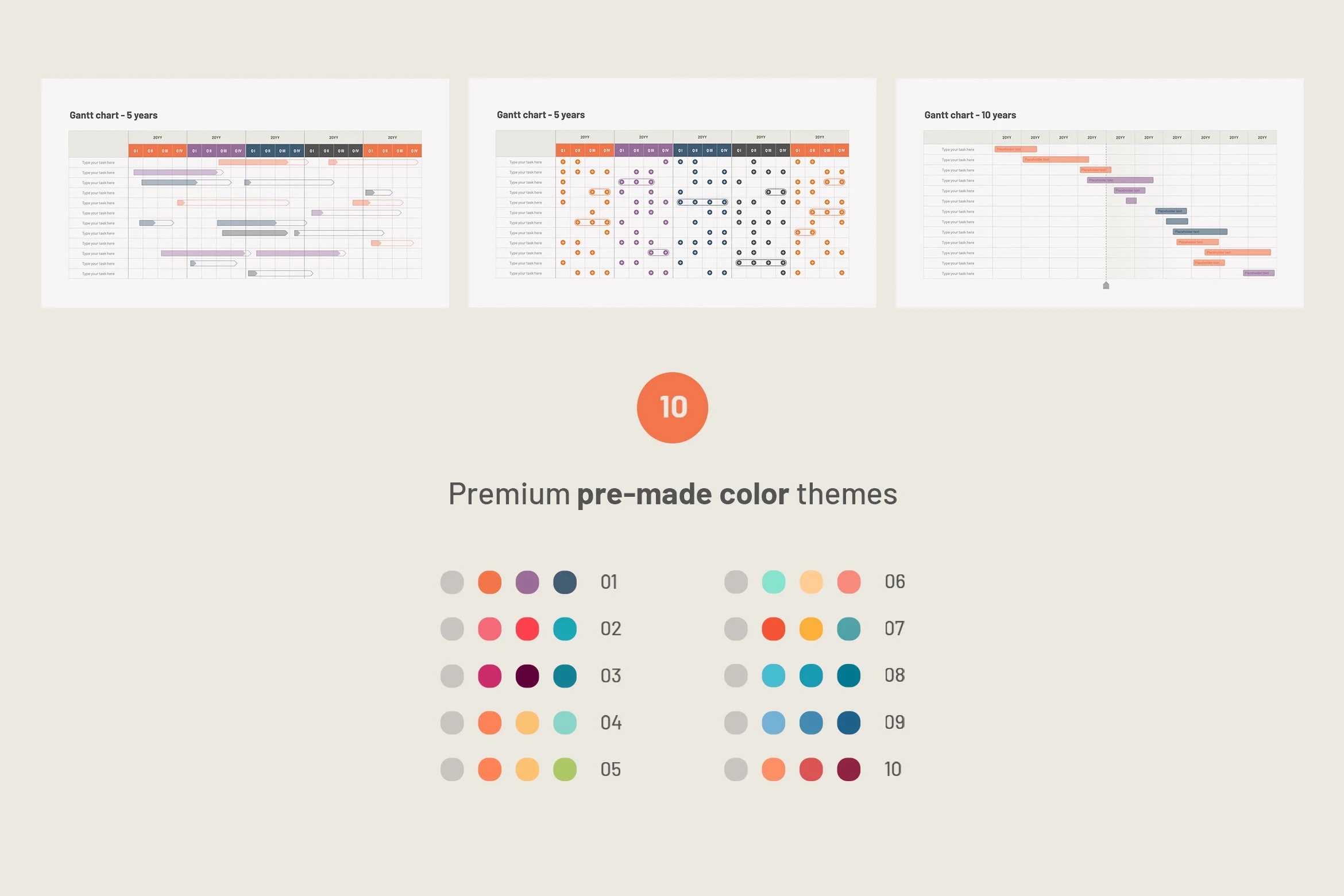Apple Keynote Gantt Chart