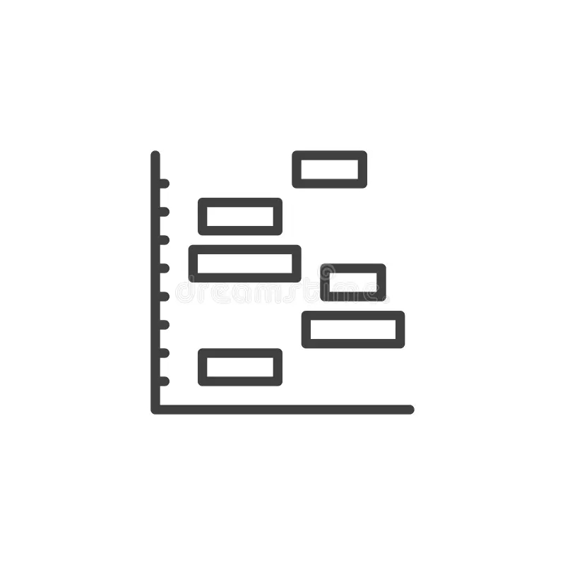 Gantt Chart Line Icon Stock Illustration Illustration Of Design 305740642