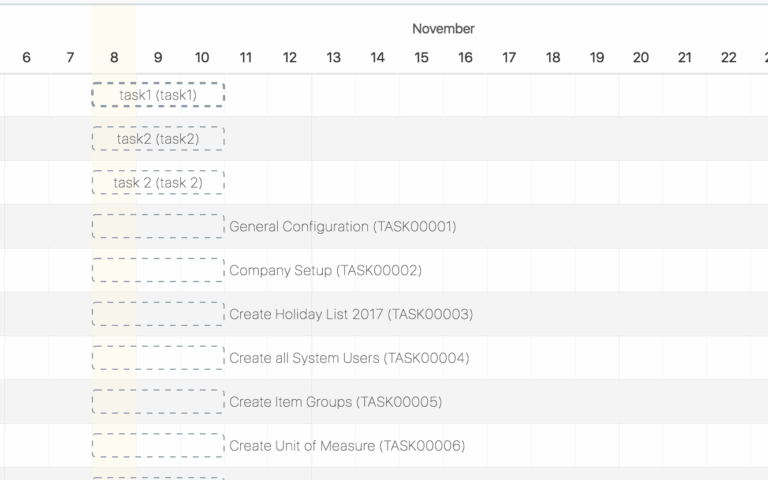 Gantt Chart Not Working Issue 11482 Frappe erpnext