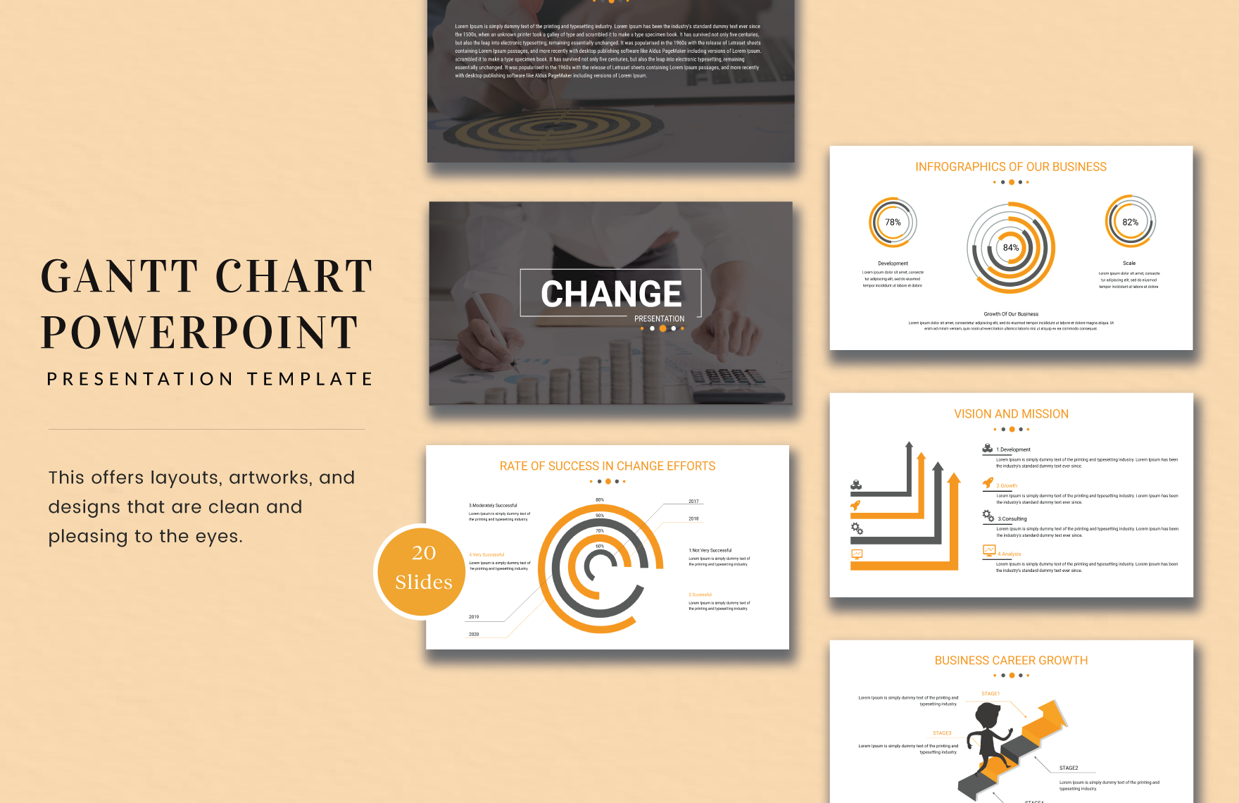 Gantt Chart Ppt Template Free Download