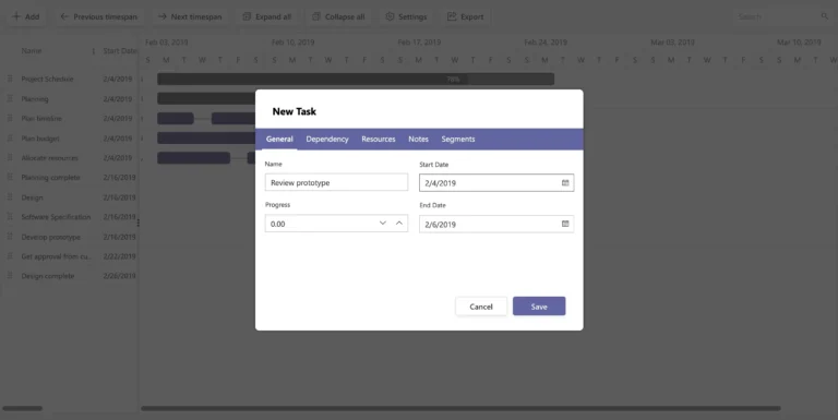 Gantt Chart Pro Visualize Project Schedules On Microsoft Teams
