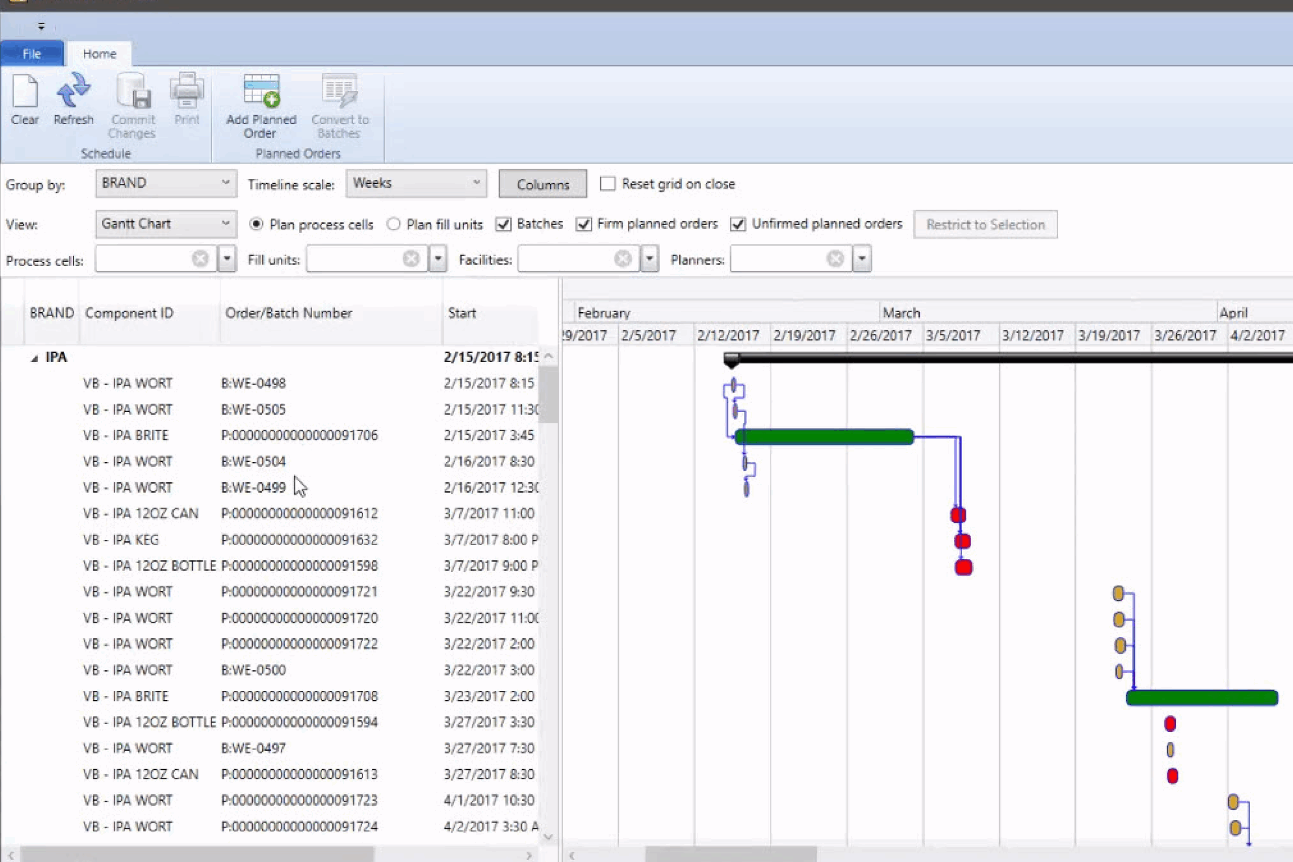 Gantt Chart Scheduling Vicinity Software