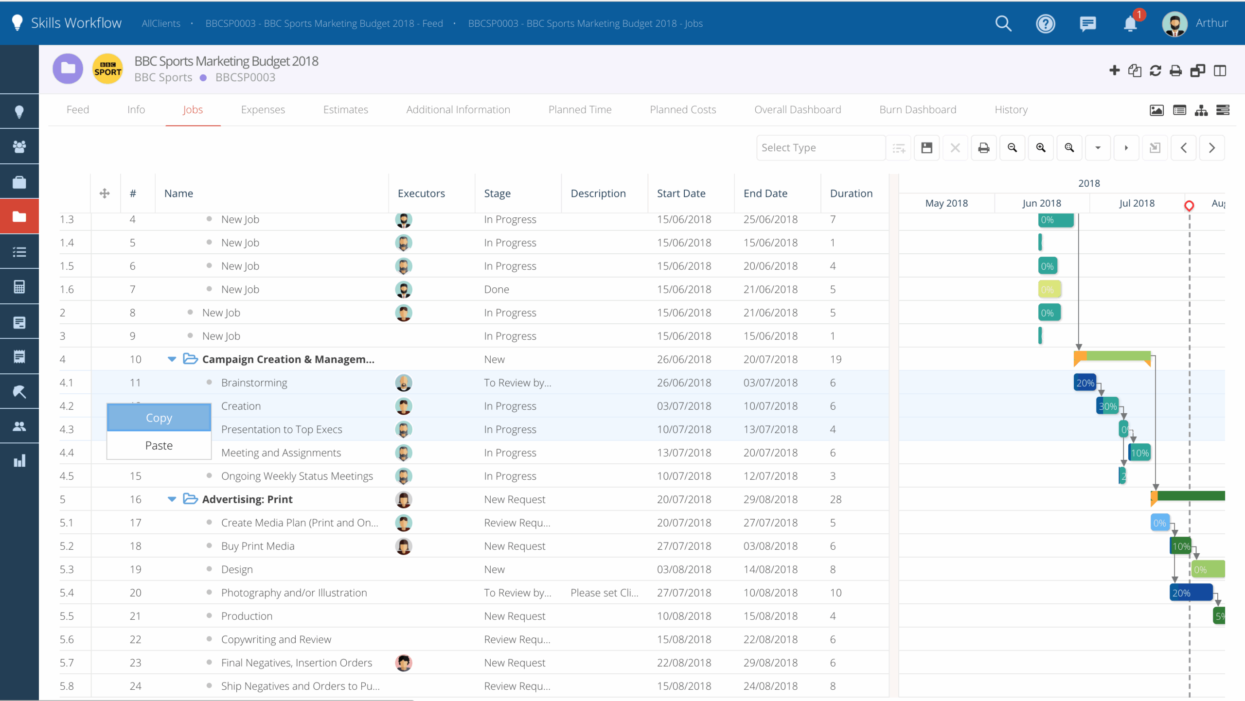 Gantt Chart Skills Workflow s Documentation Gantt Chart Skills Workflow s Documentation
