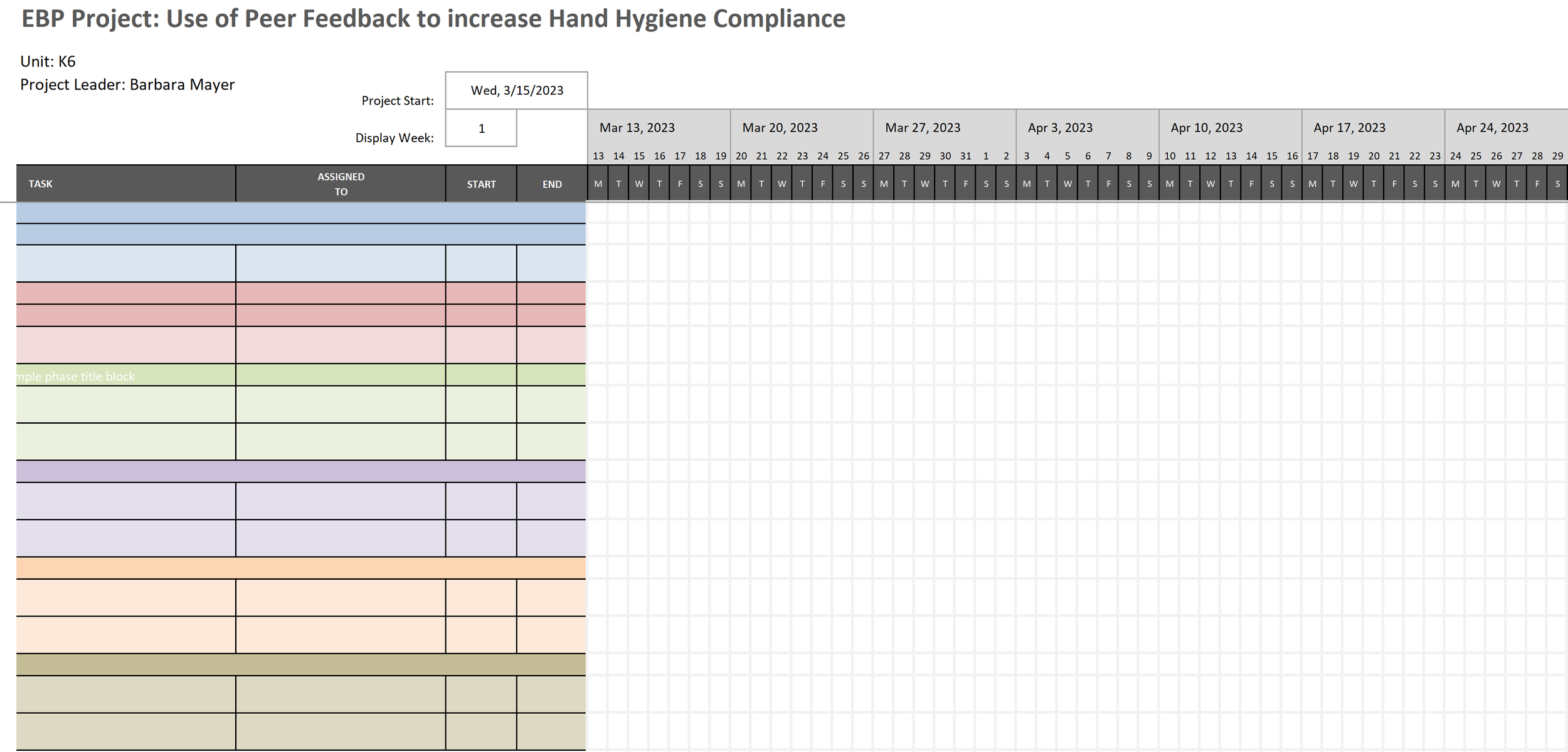 Gantt Chart Template Project Management Gantt Chart Template Project Management