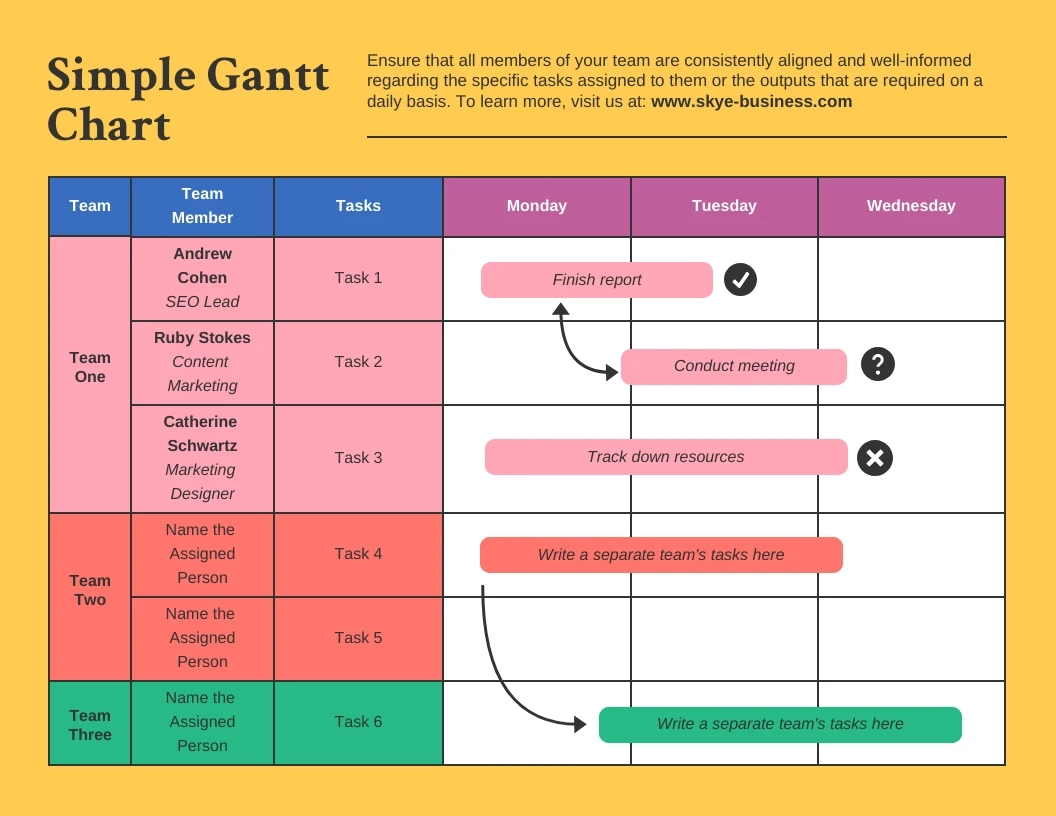 Gantt Chart Template Venngage